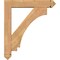 Ekena Millwork Imperial Arts and Crafts Smooth Bracket w/ Offset Brace, Western Red Cedar, 5 1/2"W x 26"D x 30"H BKT0604X26X30IMP03SWR - alternate 2